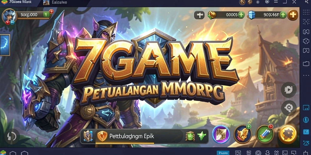Tangkapan layar bermain <strong>7GAME</strong> dengan grafis memukau dan pertempuran seru.