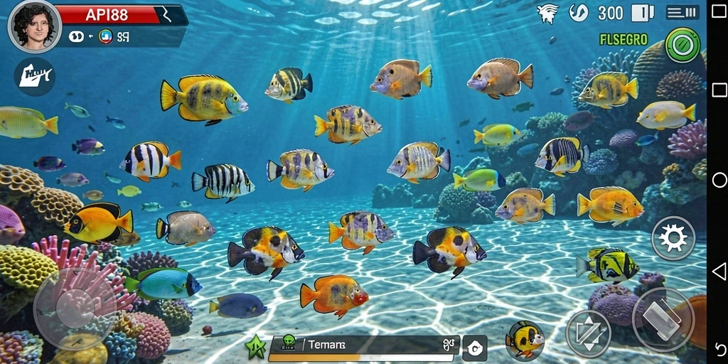 Tampilan gameplay seru menembak ikan di API88.