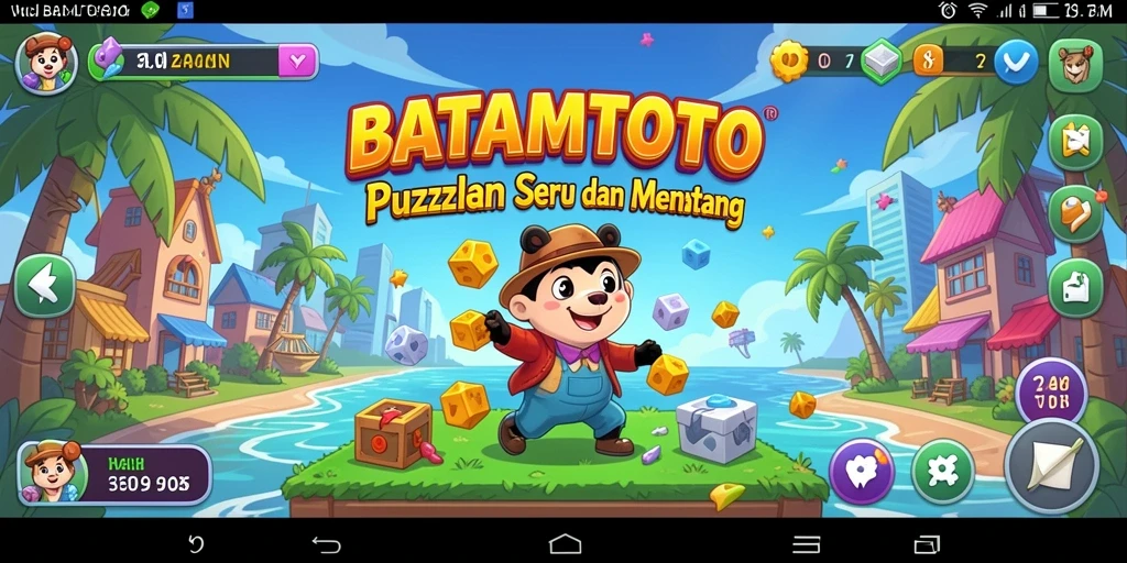 Screenshot gameplay BATAMTOTO menampilkan puzzle yang menarik dan menantang.