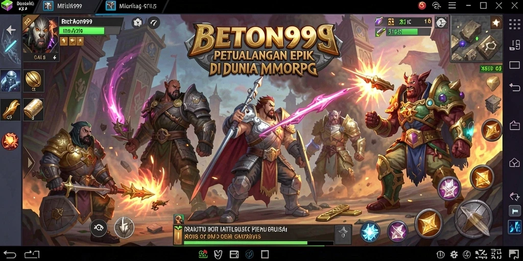 Tampilan gameplay BETON999 yang seru dan penuh aksi dalam dunia MMORPG.