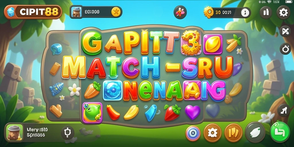Tampilan gameplay seru dari <strong>CIPIT88</strong> saat mencocokkan permata.