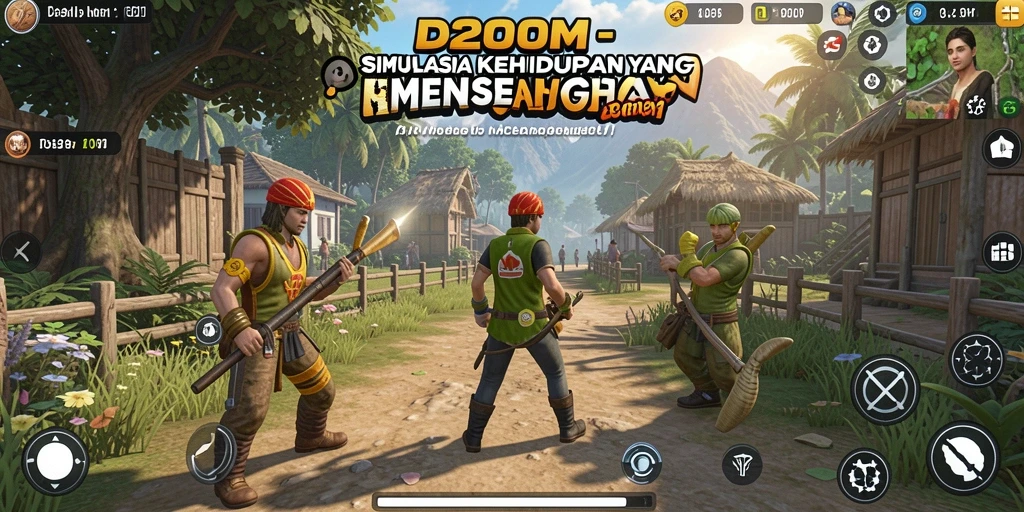 Tampilan gameplay D200M yang memukau dan interaktif.