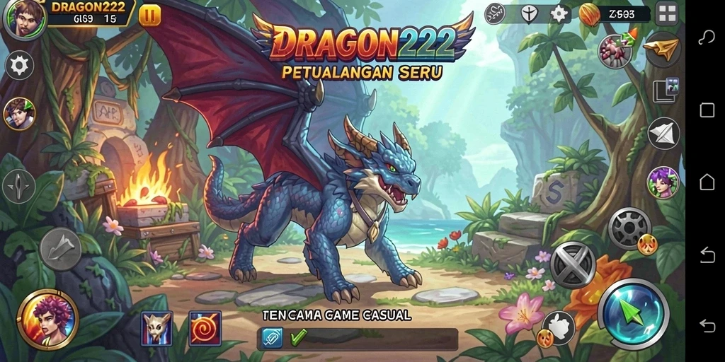 Tampilan gameplay seru dan menantang dari DRAGON222.