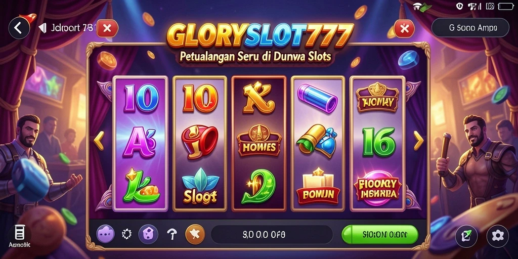 Tampilan gameplay GLORYSLOT777 yang memikat dalam petualangan slot.