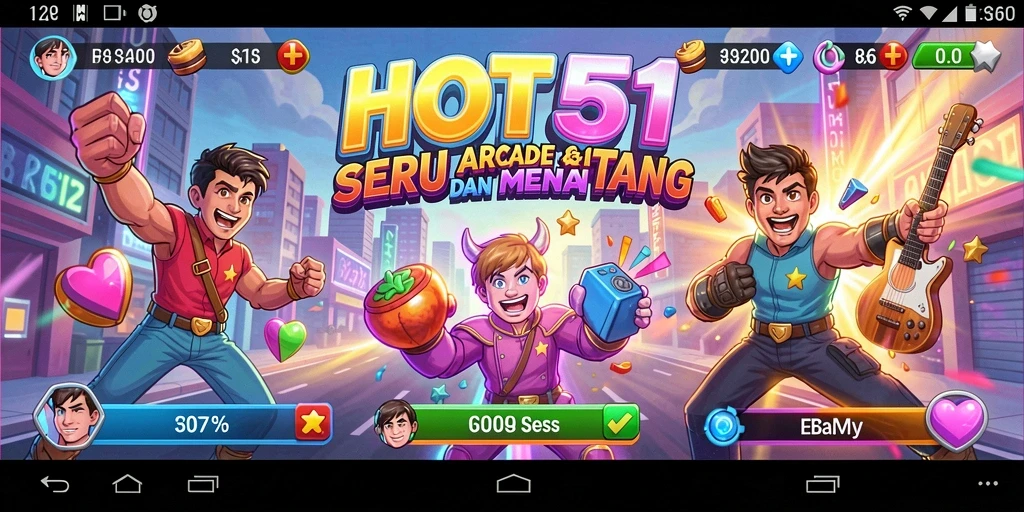 Tampilan seru gameplay HOT51 dengan grafik yang memukau.