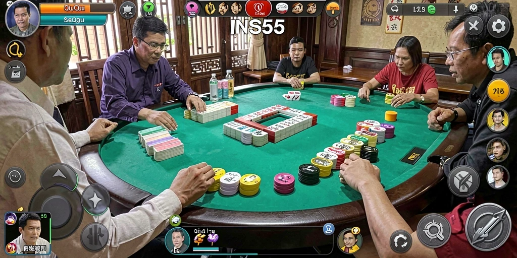 Tampilan gameplay QiuQiu yang menarik dan menantang di INS55.