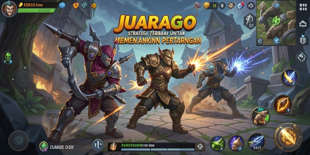 Tampilan seru dari gameplay JUARAGO yang menantang.
