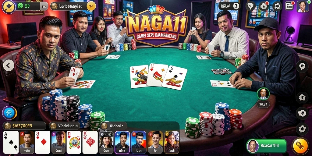 Tampilan gameplay NAGA11 yang menarik dan interaktif.