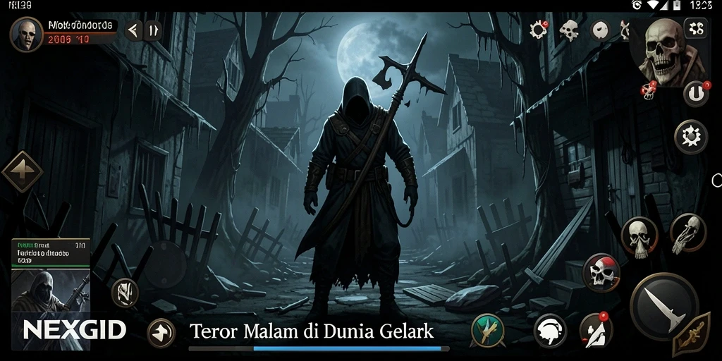 Gameplay mencekam NEXGID dengan suasana horror yang intens.