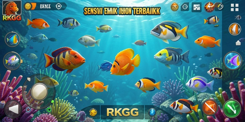 Tangkapan ikannya berwarna-warni dan menawan.