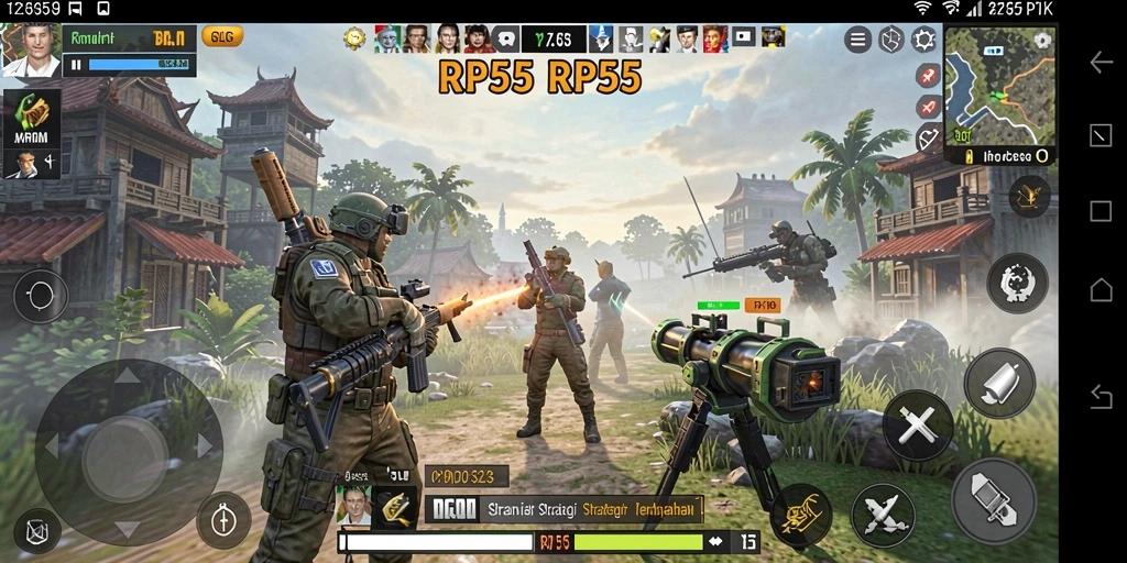 Gameplay seru dalam RPG strategi yang mendebarkan.