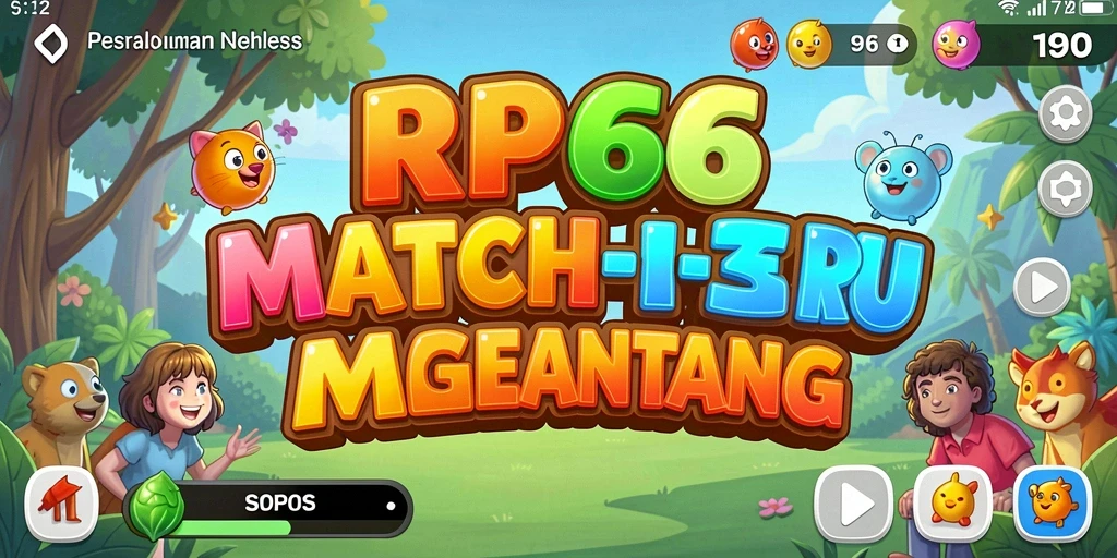 Gameplay RP66 yang penuh warna dan menantang dalam genre Match-3.