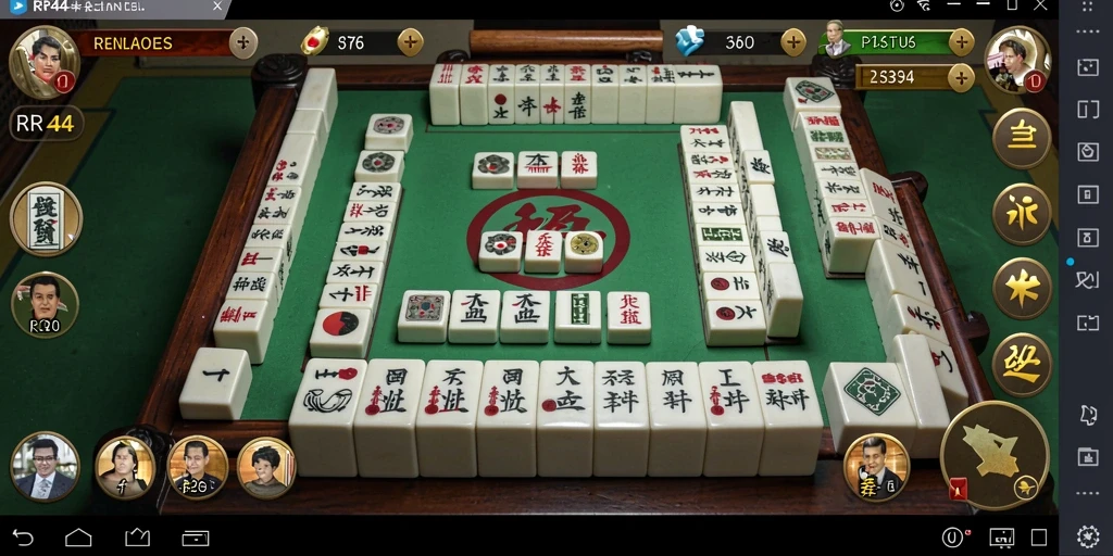 Tampilan gameplay menegangkan saat bermain Mahjong di RR44.