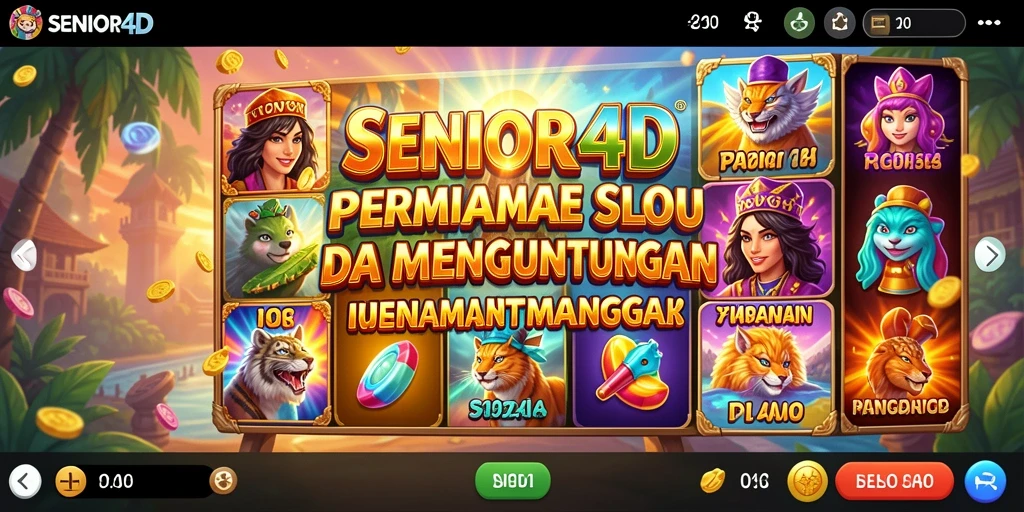 Tampilan permainan slot yang menarik dan penuh warna.