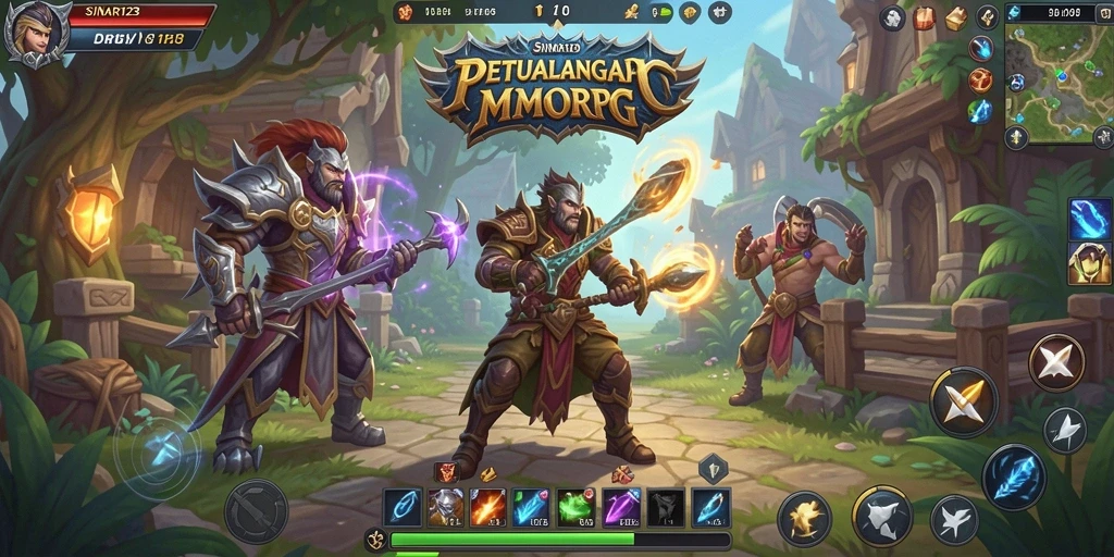 Tampilan gameplay yang menakjubkan dan penuh aksi di SINAR123.