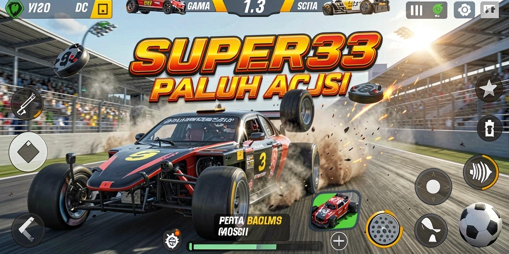 Menampilkan gameplay balap yang intens dan menarik.