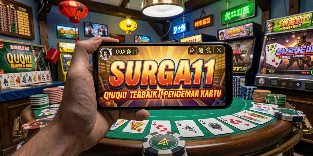 Tampilan gameplay QiuQiu yang menegangkan dan menghibur.