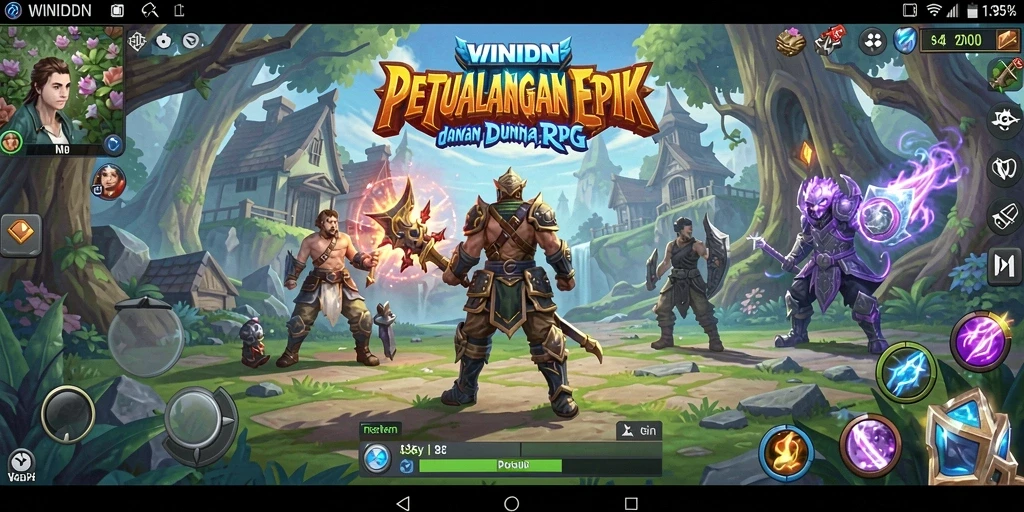 Tampilan gameplay RPG yang menakjubkan dan mendebarkan.