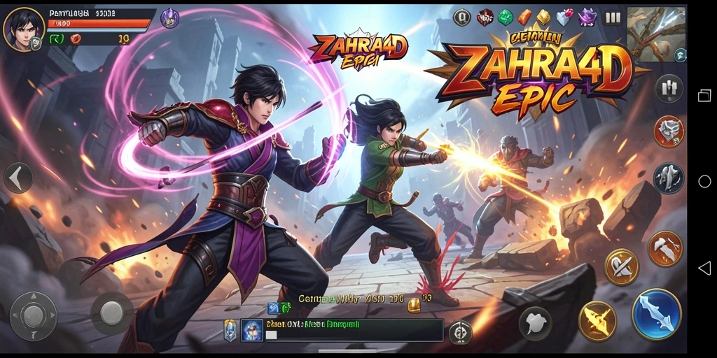 Tampilan menarik dari gameplay ZAHRA4D saat aksi seru berlangsung.